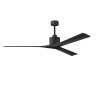 Ventilateur Plafond Nan XL 183cm Bronze Noir ATLAS FAN NKXL-TB-BK-72