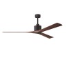 Ventilateur Plafond Nan XL 183cm Bronze Noyer ATLAS FAN NKXL-TB-WN-72