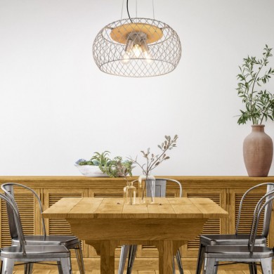 Suspension Tamil 3x40W E27 Nickel Antique TRIO LIGHTING 311100367