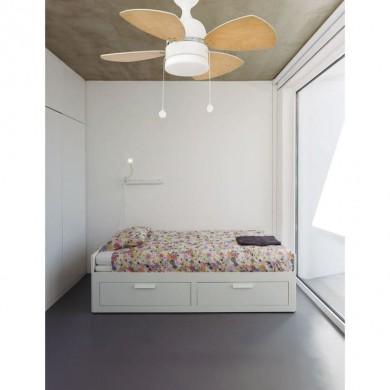 Ventilateur Plafond Mediterraneo 81cm Blanc Erable FAR_33704 33704 Ventilateur Plafond Mediterraneo 81cm Blanc Erable FARO 33704