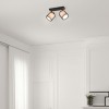 Plafonnier Burton 2x28W E14 Noir Mat TRIO LIGHTING 811400232