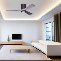 Ventilateur Plafond Irene 3HLK 132cm Bronze brossé Bois vieilli