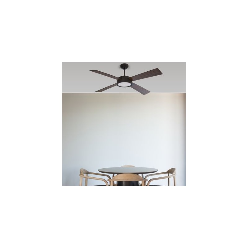 Ventilateur plafond bois avec lumière 132cm Hydra FARO 33725