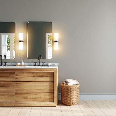 Applique salle de bain Metà 18W E14 Noir FORLIGHT DE-0125-NEG