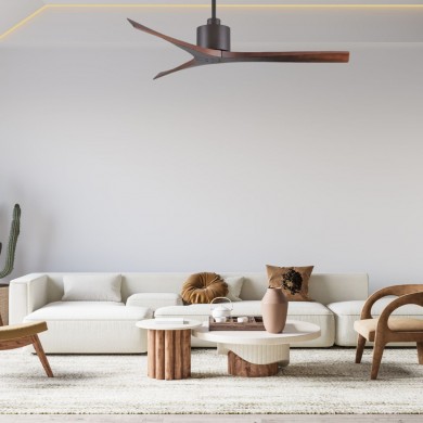 Ventilateur de Plafond Mollywood 152cm Bronze Noyer ATLAS FAN MW-TB-WA-60