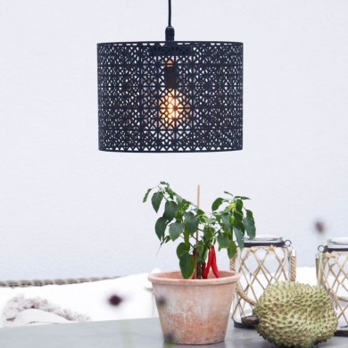 Suspension Maison 1x40W E27 Noir Fumé H26 By Rydéns 4200430-4007