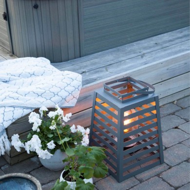 Lanterne Yankton 1x40W E27 Gris Fumé By Rydéns 4100380-4509