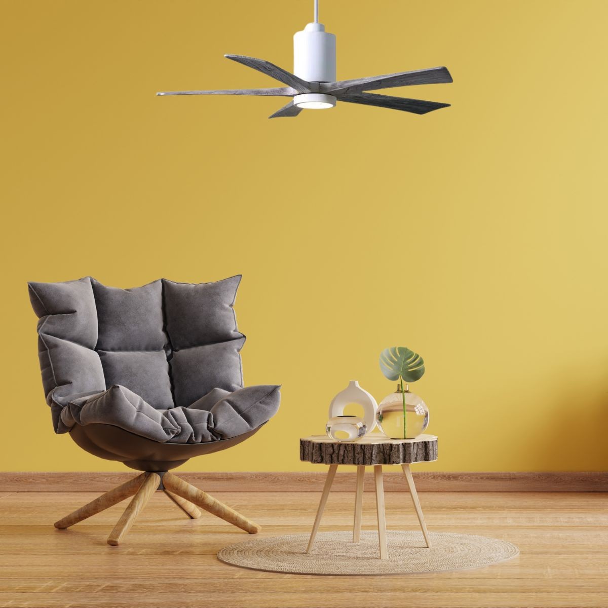 Ventilateur De Plafond Lucci Air Monza 152 Cm – Noir, Silencieux, Avec Télécommande – Neuf
