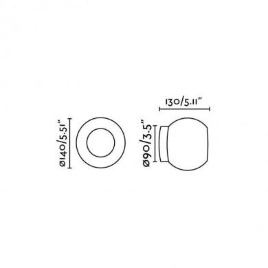 Plafonnier Moy Or 1x4W LED FARO 40090