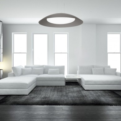 Suspension LENA Gris 3x60W IDL_066592 66592 Suspension LENA Gris 3x60W IDEAL LUX 66592