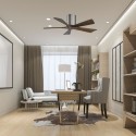 Ventilateur Plafond Irene-5H 107cm Etain Noyer