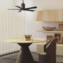 Ventilateur de Plafond avec lumière Patricia 132cm Bronze Noir