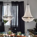 Lustre Montgolfière Granso 2x40W E14 Noir Transparent