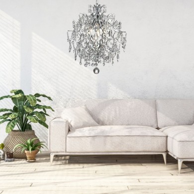 Lustre Pampilles Haringe 3x40W E14 Chromé Transparent MARKSLOJD 104787