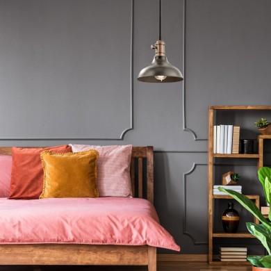 Suspension Interieur Cobson Bronze 1x60W E27 Small KICHLER KL-COBSON-MP OZ