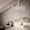 Lustre Design Italien JUSTINE Blanc E14 6x40W IDEAL LUX 197500