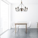 Lustre CORTE Rouille 5x40W