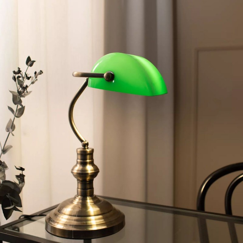 Lampe banquier Lamp Vert Lampe Vintage Lampe Bureau Lampe banquier