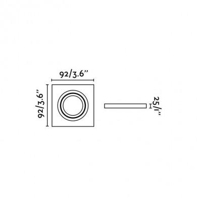 Spot Encastré RADÓN GU10 BLANC FARO 43396