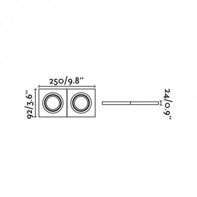 Spot Encastré RADÓN 2XGU10 FARO 43397