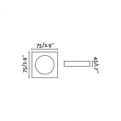 Spot Encastré NEON 1xGU10 BLANC FARO 43400