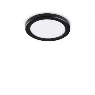 Plafonnier Aura Round 1x20W LED Noir 4000K IDEAL LUX 306360