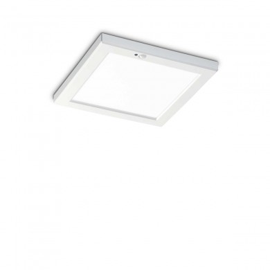 Plafonnier Aura Square 1x20W LED Blanc avec Détecteur IDEAL LUX 290843