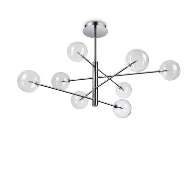 Suspension Boule Equinoxe 8x2W G4 Chromé IDEAL LUX 275178