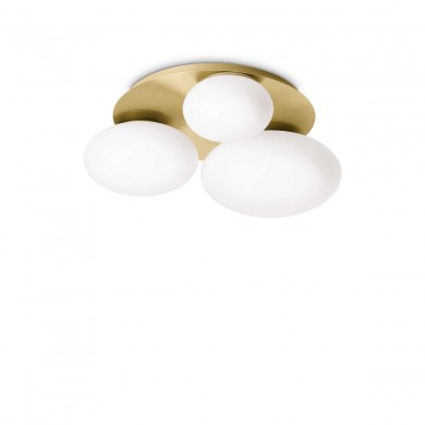 Plafonnier Boule Ninfea 3x15W GX53 Laiton IDEAL LUX 293660