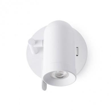 Applique Murale Orleans Blanc 1xGU10 Max. 8W LED FARO 43520