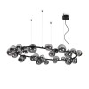 Suspension Boule Perlage 30x15W G9 Noir IDEAL LUX 296753