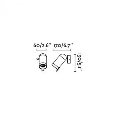 Applique Murale Orleans Chrome 1xGU10 Max. 8W LED FARO 43522