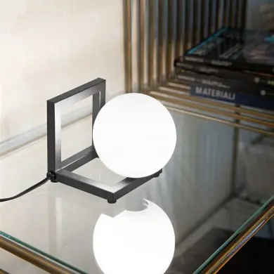 Lampe Boule Angolo 1x28W G9 Noir IDEAL LUX 284316