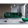 Canapé velours Agate Vert Bouteille Pieds Métal Noir 4 Places BOUTICA DESIGN MIC_4S_2_F2_AGATE5