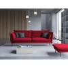 Canapé velours Agate Rouge Pieds Métal Noir 4 Places BOUTICA DESIGN MIC_4S_2_F2_AGATE9