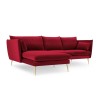 Canapé d'angle gauche Agate Rouge Pieds Métal Doré BOUTICA DESIGN MIC_LC_2_F1_AGATE9