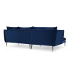 Canapé d'angle gauche Agate Bleu Roi Pieds Métal Noir BOUTICA DESIGN MIC_LC_2_F2_AGATE2