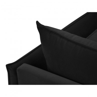 Canapé d'angle gauche Agate Noir Pieds Métal Noir BOUTICA DESIGN MIC_LC_2_F2_AGATE8