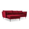 Canapé d'angle gauche Agate Rouge Pieds Métal Noir BOUTICA DESIGN MIC_LC_2_F2_AGATE9