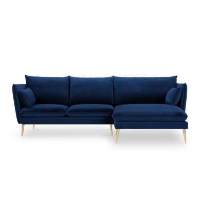 Canapé d'angle droit Agate Bleu Roi Pieds Métal Doré BOUTICA DESIGN MIC_RC_2_F1_AGATE2