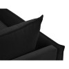 Canapé d'angle droit Agate Noir Pieds Métal Doré BOUTICA DESIGN MIC_RC_2_F1_AGATE8