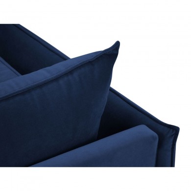 Canapé d'angle droit Agate Bleu Roi Pieds Métal Noir BOUTICA DESIGN MIC_RC_2_F2_AGATE2