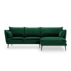 Canapé d'angle droit Agate Vert Bouteille Pieds Métal Noir BOUTICA DESIGN MIC_RC_2_F2_AGATE5
