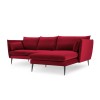 Canapé d'angle droit Agate Rouge Pieds Métal Noir BOUTICA DESIGN MIC_RC_2_F2_AGATE9