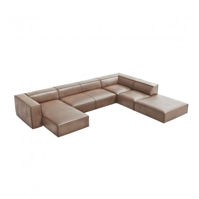 Canapé d'angle droit Agawa Beige Foncé 6 Places BOUTICA DESIGN MIC_UR_71_F1_AGAWA3