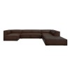 Canapé d'angle droit Agawa Marron Foncé 6 Places BOUTICA DESIGN MIC_UR_71_F1_AGAWA6