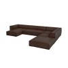 Canapé d'angle droit Agawa Marron Foncé 6 Places BOUTICA DESIGN MIC_UR_71_F1_AGAWA6