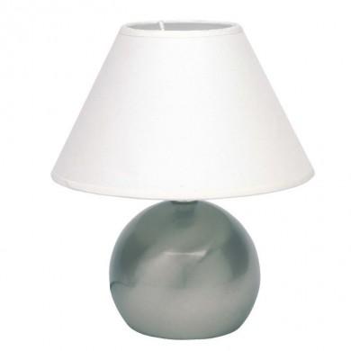 Lampe de table TARIFA 1x40W E14 Acier-abat-jour blanc BRILLIANT 62447/05
