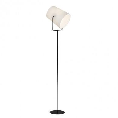 Lampadaire BUCKET 1x60W E27 Noir-verre blanc BRILLIANT 63158/76