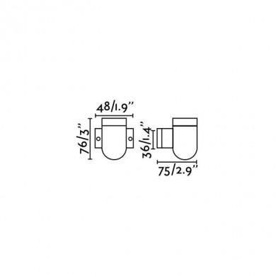 Applique murale Sera Blanc 1x15W E27 FARO 62302